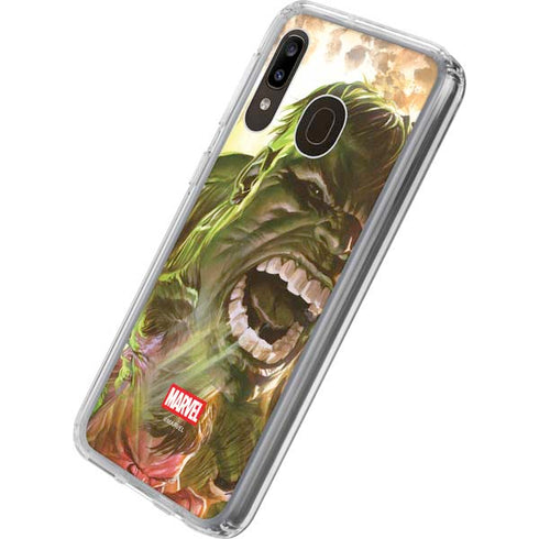 Marvel Hulk Savage Hulk Galaxy A20 Clear Case