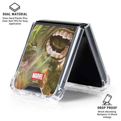 Marvel Hulk Savage Hulk Galaxy Z Flip6 Clear Case