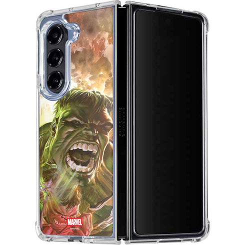 Marvel Hulk Savage Hulk Galaxy Z Fold5 5G Clear Case