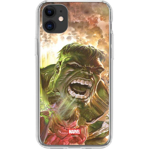 Marvel Hulk Savage Hulk iPhone 11 Clear Case