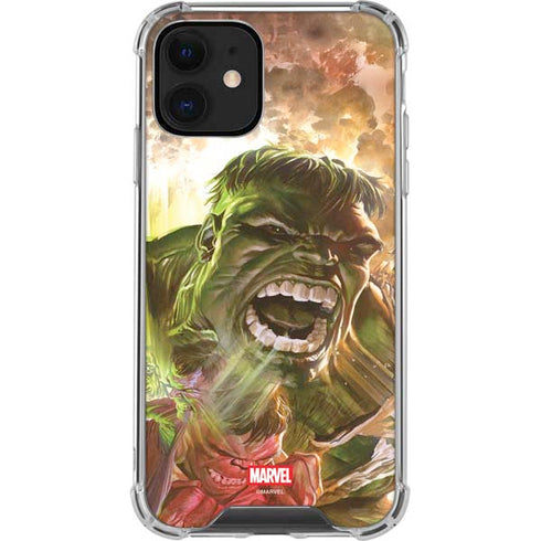 Marvel Hulk Savage Hulk iPhone 12 Clear Case