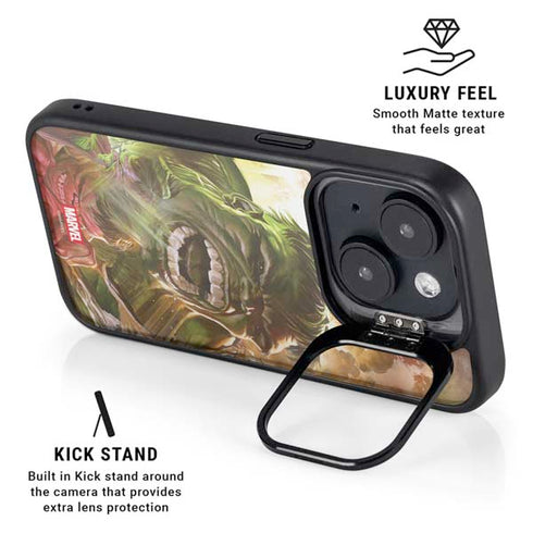 Marvel Hulk Savage Hulk iPhone 15 Kickstand Case