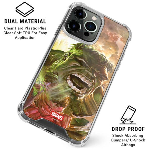 Marvel Hulk Savage Hulk iPhone 15 Pro Clear Case