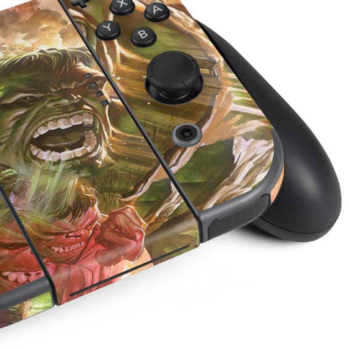 Marvel Hulk Savage Hulk Nintendo Switch (2017-2021) Joy-Con Controller Skin