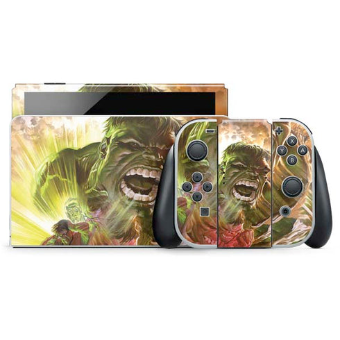 Marvel Hulk Savage Hulk Nintendo Switch OLED (2021) Skin