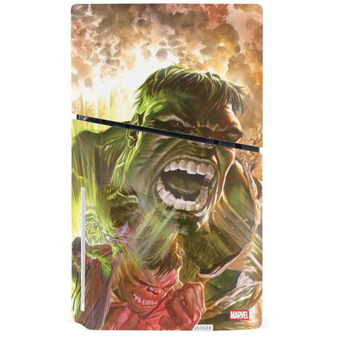 Marvel Hulk Savage Hulk PS5 Slim Disk Bundle Skin