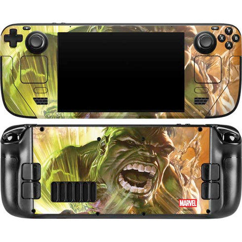 Marvel Hulk Savage Hulk Steam Deck Handheld Gaming Computer OLED Skin