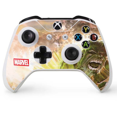Marvel Hulk Savage Hulk Xbox One S Console and Controller Bundle Skin