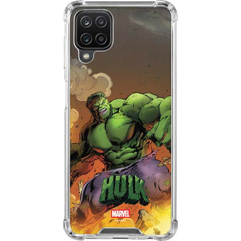 Marvel Hulk Smash Galaxy A12 Clear Case