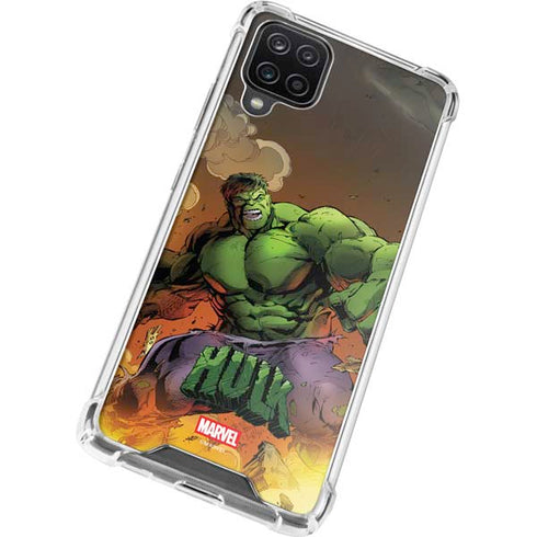 Marvel Hulk Smash Galaxy A12 Clear Case