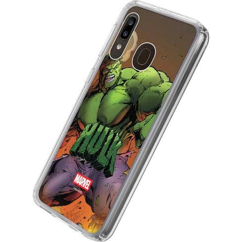 Marvel Hulk Smash Galaxy A20 Clear Case