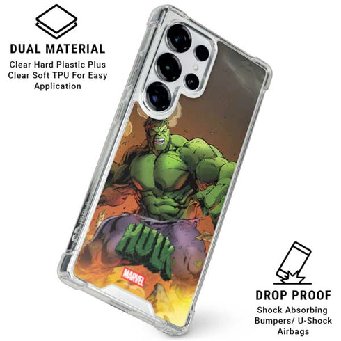 Marvel Hulk Smash Galaxy S25 Ultra Clear Case