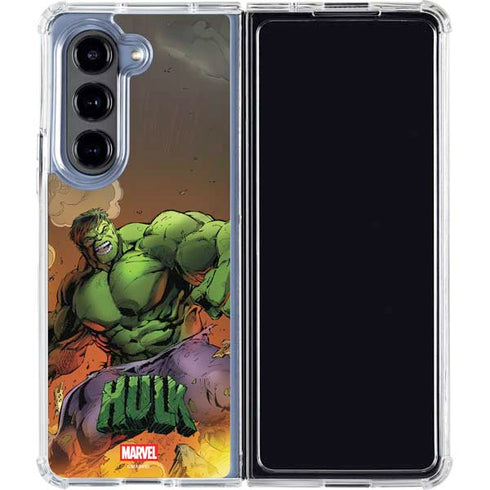 Marvel Hulk Smash Galaxy Z Fold5 5G Clear Case