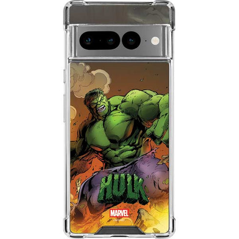 Marvel Hulk Smash Google Pixel 7 Pro Clear Case