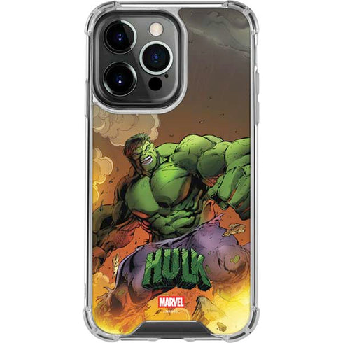 Marvel Hulk Smash iPhone 13 Pro Clear Case