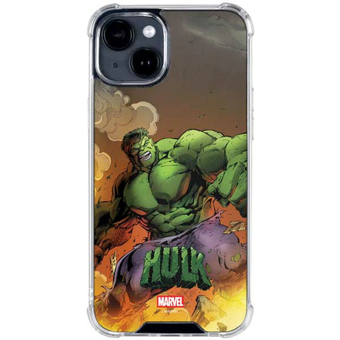 Marvel Hulk Smash iPhone 15 Plus Clear Case