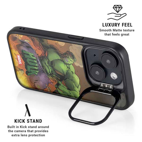 Marvel Hulk Smash iPhone 15 Plus Kickstand Case