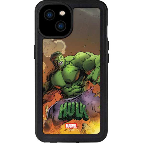 Marvel Hulk Smash iPhone 15 Plus Waterproof Case