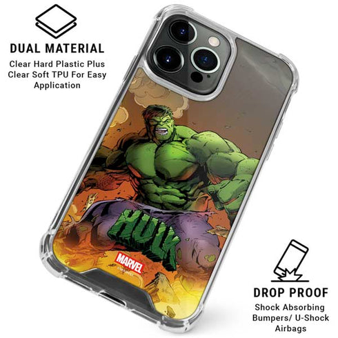 Marvel Hulk Smash iPhone 15 Pro Clear Case