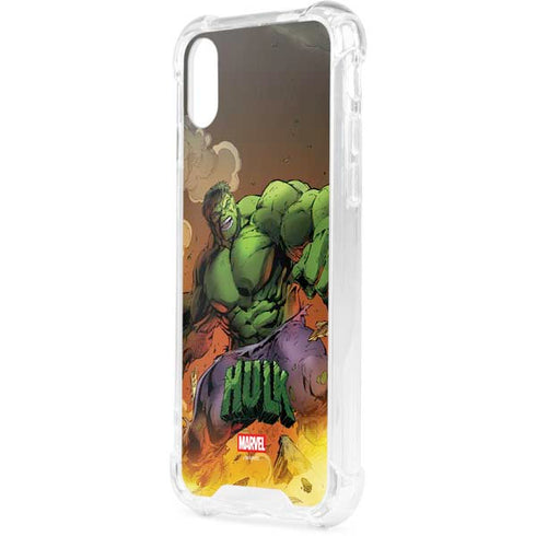 Marvel Hulk Smash iPhone XS Clear Case
