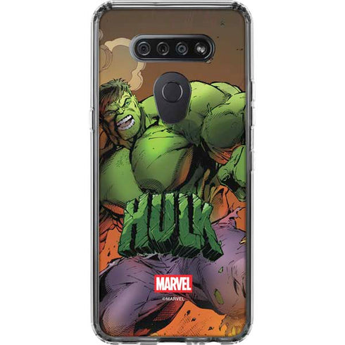 Marvel Hulk Smash LG K51/Q51 Clear Case