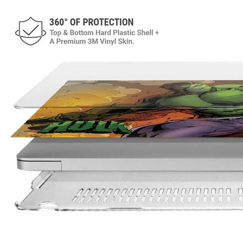 Marvel Hulk Smash MacBook Pro 16in (2021-25) Case plus Skin