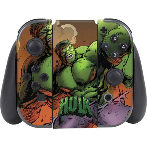 Marvel Hulk Smash Nintendo Switch (2017-2021) Joy-Con Controller Skin