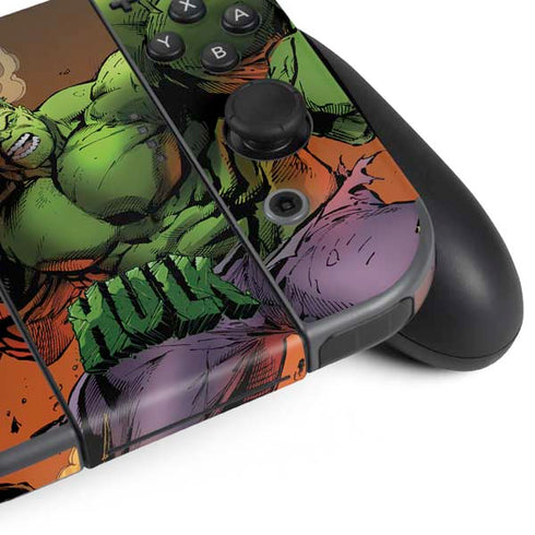 Marvel Hulk Smash Nintendo Switch (2017-2021) Joy-Con Controller Skin