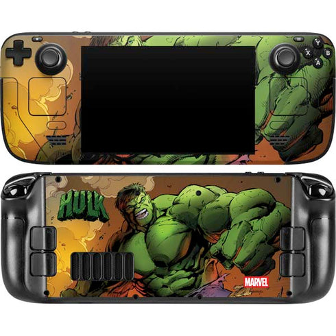 Marvel Hulk Smash Steam Deck Handheld Gaming Computer Skin