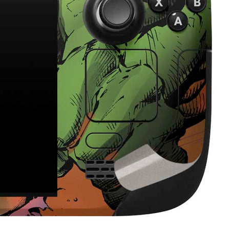 Marvel Hulk Smash Steam Deck Handheld Gaming Computer Skin