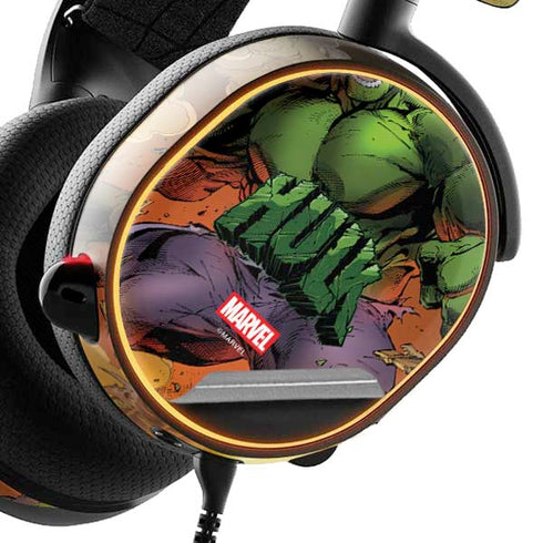 Marvel Hulk Smash SteelSeries Arctis 3 Skin