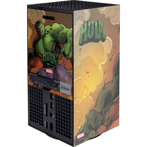 Marvel Hulk Smash Xbox Series X Console Skin