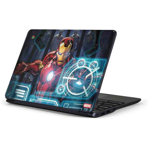 Marvel Iron Man New Armor Samsung Chromebook Skin