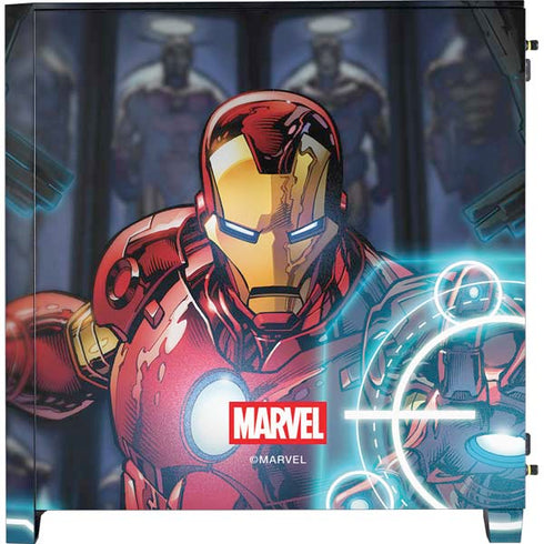 Marvel Iron Man New Armor Corsair 4000D Tempered Glass Mid-Tower ATX Case Skin