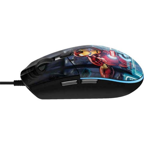 Marvel Iron Man New Armor G203 Prodigy RGB Wired Gaming Mouse Skin