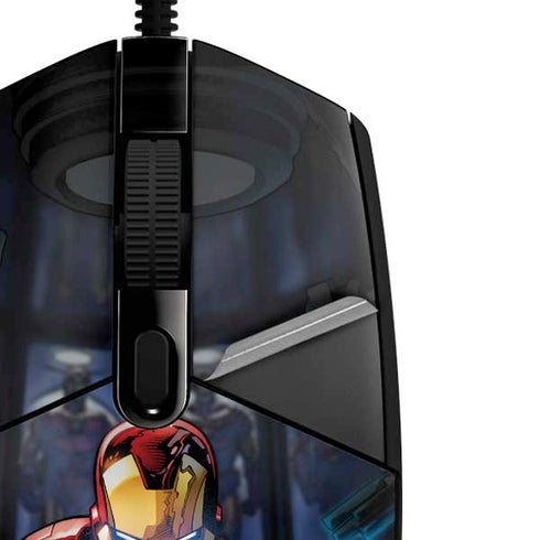 Marvel Iron Man New Armor G203 Prodigy RGB Wired Gaming Mouse Skin
