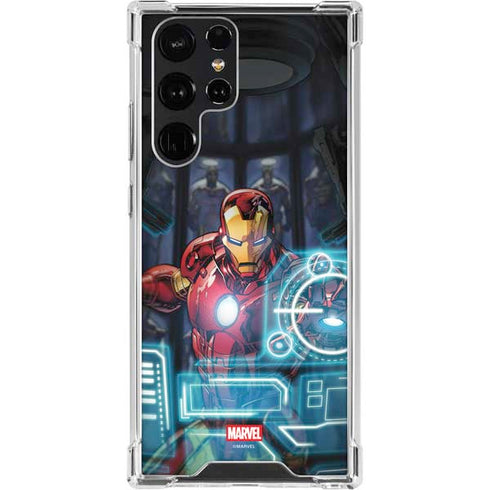 Marvel Iron Man New Armor Galaxy S22 Ultra Clear Case