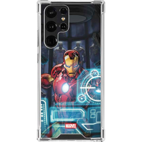 Marvel Iron Man New Armor Galaxy S23 Ultra Clear Case