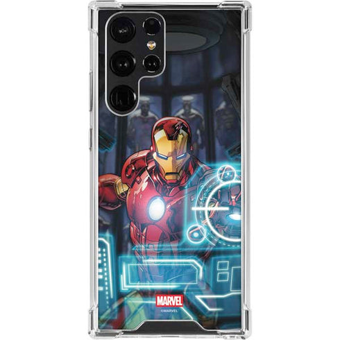 Marvel Iron Man New Armor Galaxy S24 Ultra Clear Case