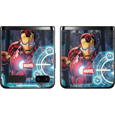 Marvel Iron Man New Armor Galaxy Z Flip Skin