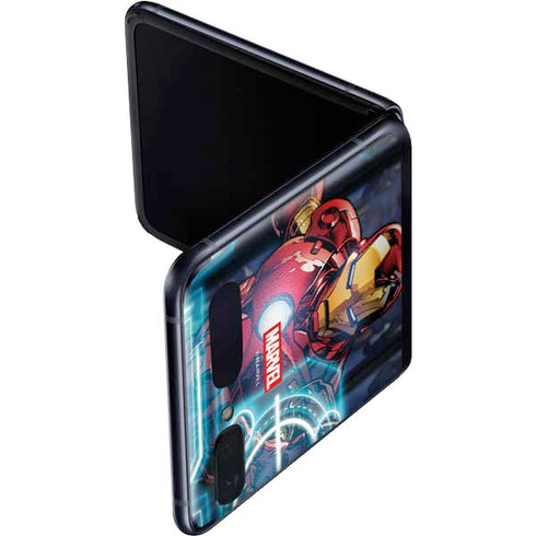 Marvel Iron Man New Armor Galaxy Z Flip Skin