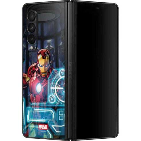 Marvel Iron Man New Armor Galaxy Z Fold3 5G Skin