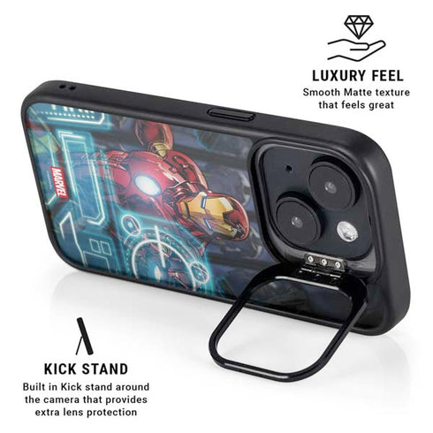 Marvel Iron Man New Armor iPhone 16 Kickstand Case