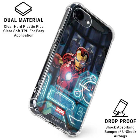 Marvel Iron Man New Armor iPhone 16e Clear Case