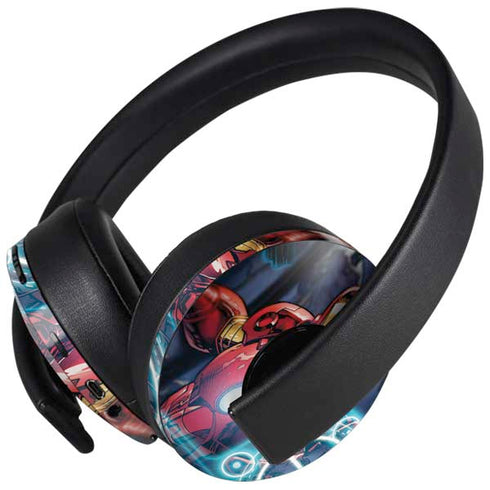 Marvel Iron Man New Armor PlayStation 4 Gold Wireless Headset Skin