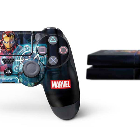 Marvel Iron Man New Armor PS4 Console and Controller Bundle Skin