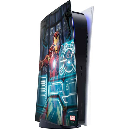 Marvel Iron Man New Armor PS5 Digital Edition Console Skin