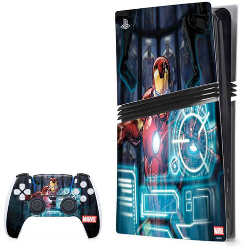 Marvel Iron Man New Armor PS5 Pro Bundle Skin