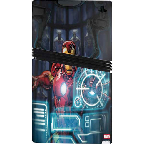 Marvel Iron Man New Armor PS5 Pro Console Skin