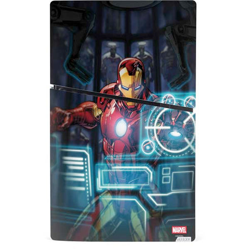 Marvel Iron Man New Armor PS5 Slim Digital Edition Console Skin